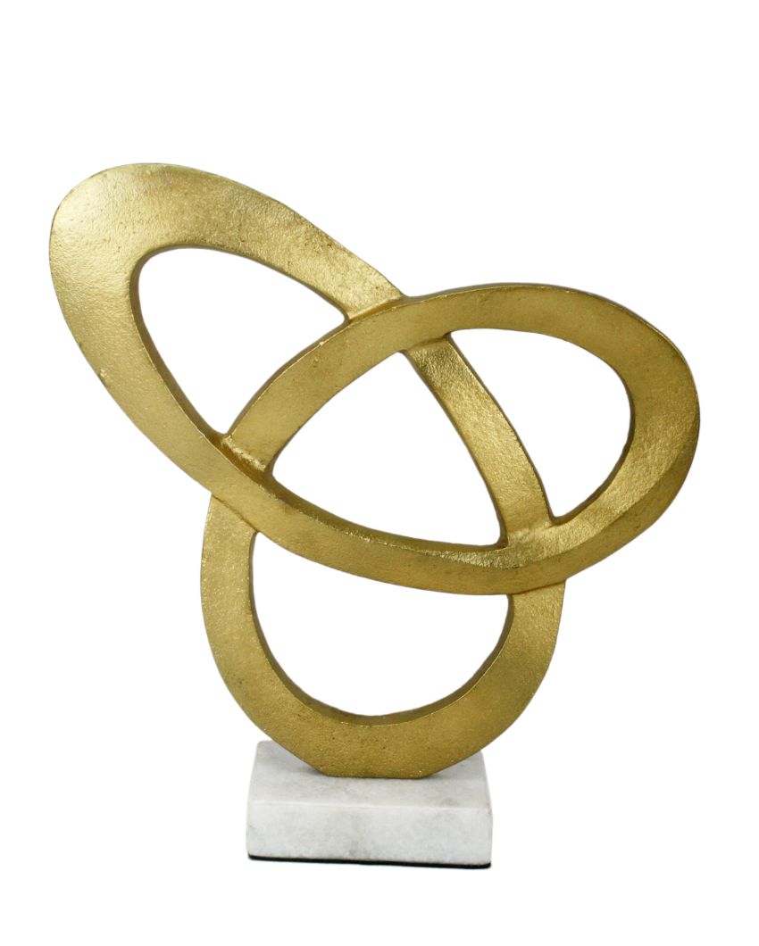 Radiant Grove Gold Aluminium Sculpture