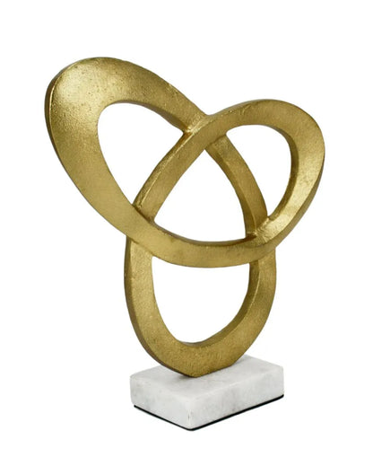 Radiant Grove Gold Aluminium Sculpture