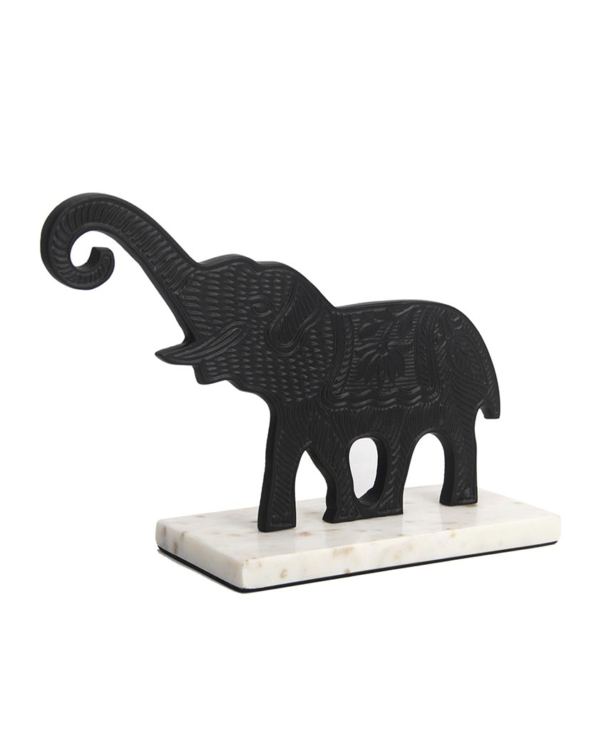 Noirtusk Auspicios Elephant Aluminium Figurine