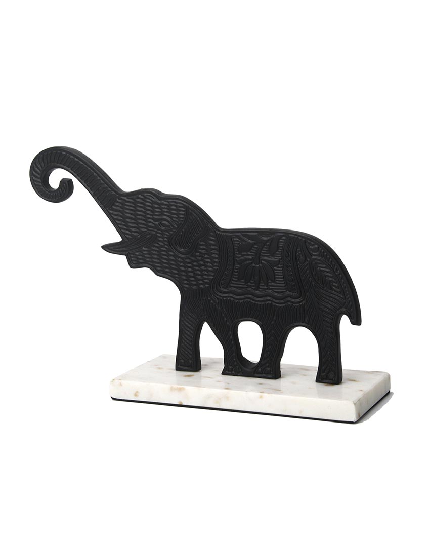 Noirtusk Auspicios Elephant Aluminium Figurine