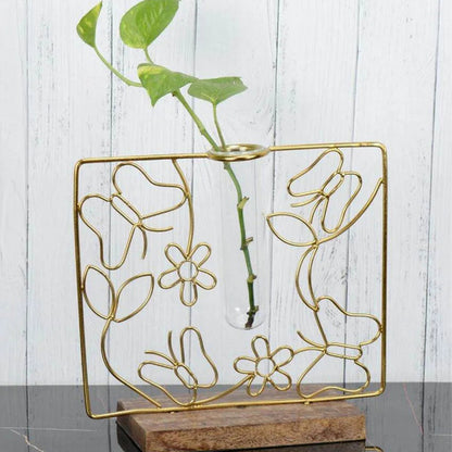 Opulent Butterfly Iron Budvase Planter