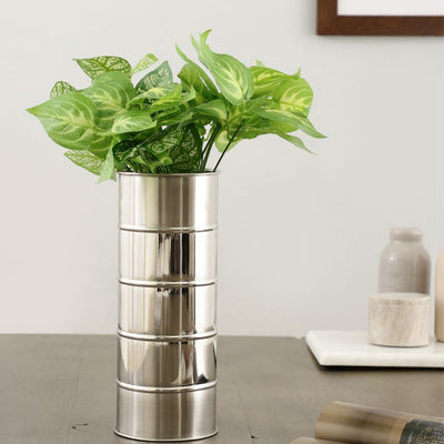 Cane Whisper Design Stainless Steel Flower Vase