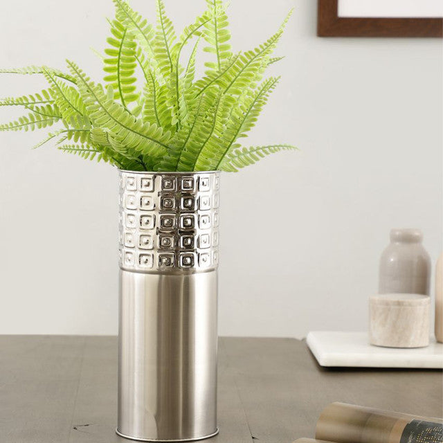 Dot Box Design Stainless Steel Flower Vase