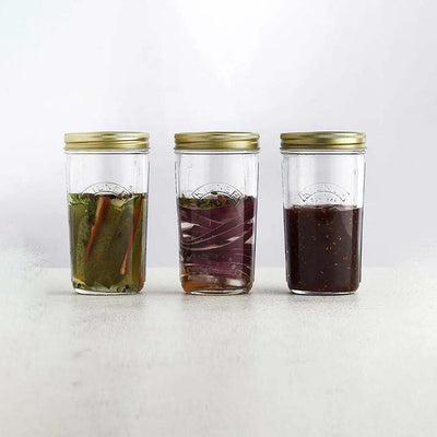 Wide Mouth Glass Preserve Jars | Set Of 3 | 500 ml