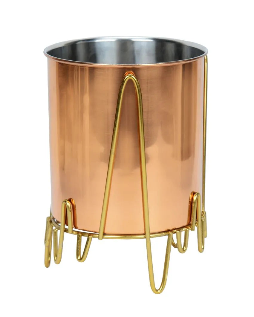 Zigzag Oasis Stainless Steel Copper Planter