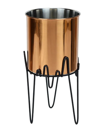 Zigzag Oasis Stainless Steel Copper Planter