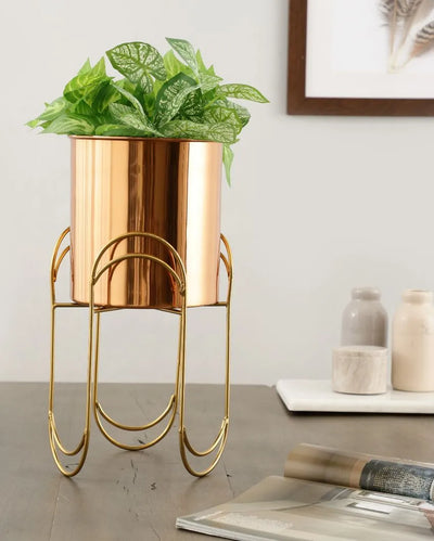 Tripedal Stainless Steel Copper Planter