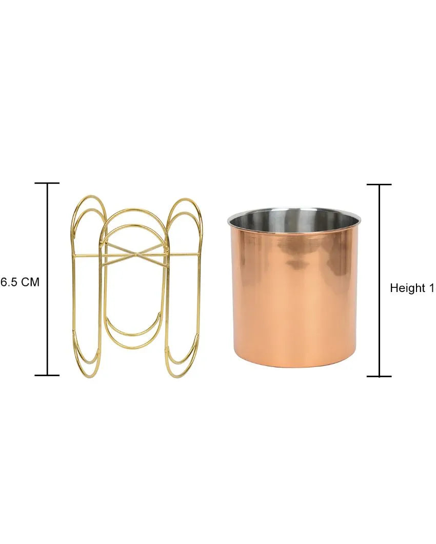 Tripedal Stainless Steel Copper Planter