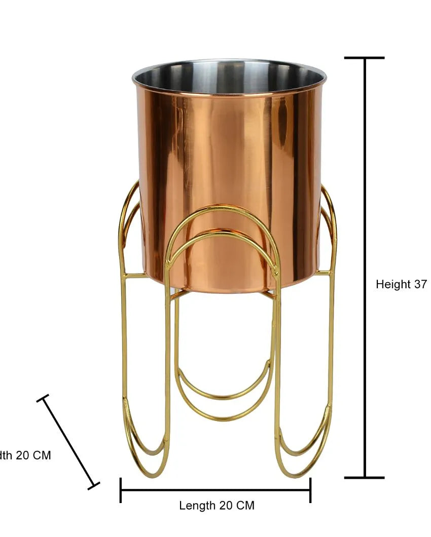 Tripedal Stainless Steel Copper Planter