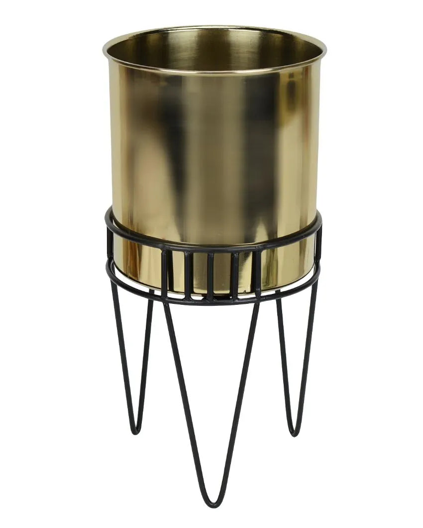 Tripod Blossom Stainless Steel Copper Planter