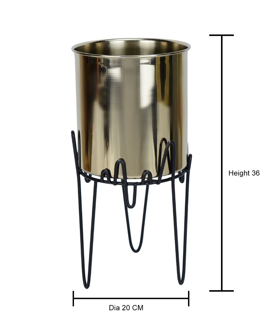 Zigzag Oasis Stainless Steel Copper Planter