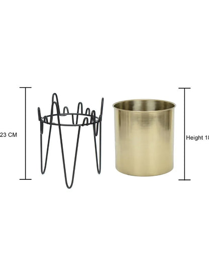 Zigzag Oasis Stainless Steel Copper Planter