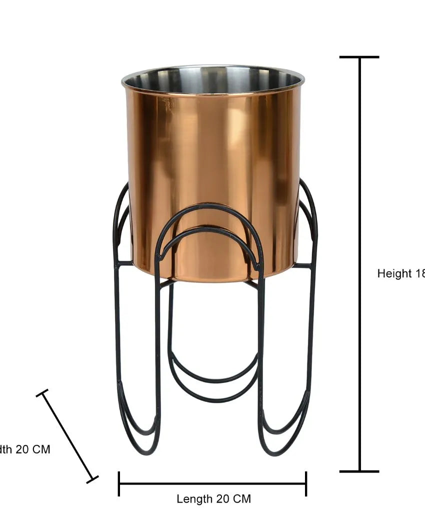 Tripedal Stainless Steel Copper Planter