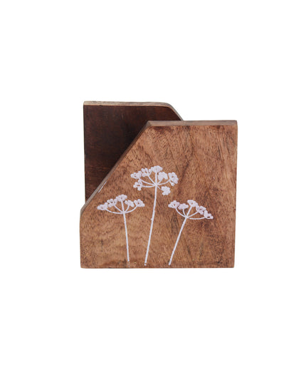 Floral Essence Metal Napkin Holder | 5 x 2 x 6 inches