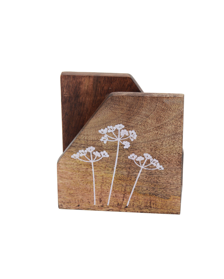 Floral Essence Metal Napkin Holder | 5 x 2 x 6 inches