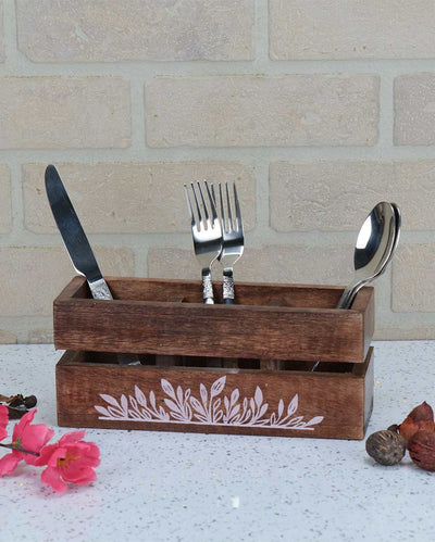 Wave Craft Multipurpose Cutlery Holder and Spoon Stand | 5 x 3 x 4 inches