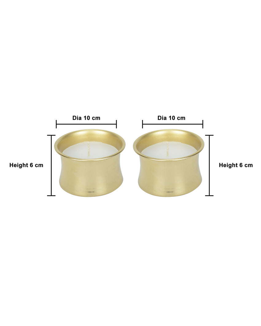 Cosmos Fragrance Delight in Metal Candle Jar Set | Pack of 2 | 10.2 x 5.1 cm / 4 x 2 inches