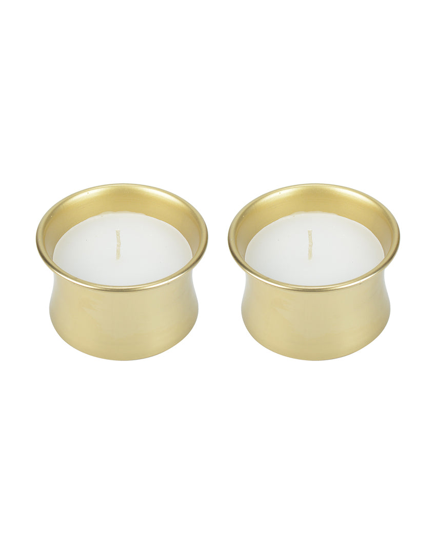 Cosmos Fragrance Delight in Metal Candle Jar Set | Pack of 2 | 10.2 x 5.1 cm / 4 x 2 inches