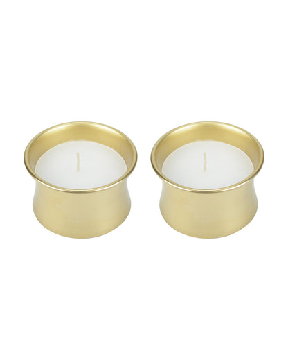 Cosmos Fragrance Delight in Metal Candle Jar Set | Pack of 2 | 10.2 x 5.1 cm / 4 x 2 inches