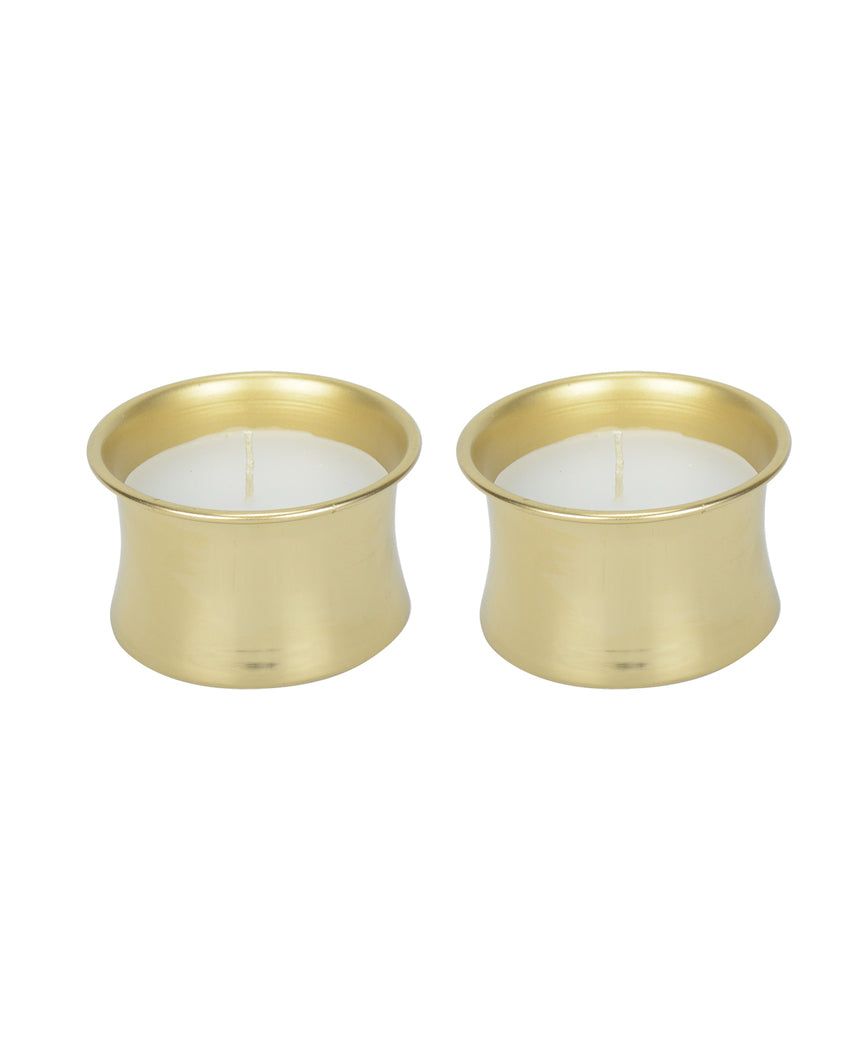 Cosmos Fragrance Delight in Metal Candle Jar Set | Pack of 2 | 10.2 x 5.1 cm / 4 x 2 inches