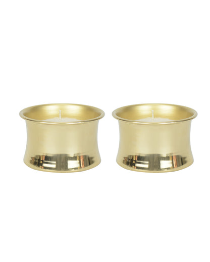 Cosmos Fragrance Delight in Metal Candle Jar Set | Pack of 2 | 10.2 x 5.1 cm / 4 x 2 inches