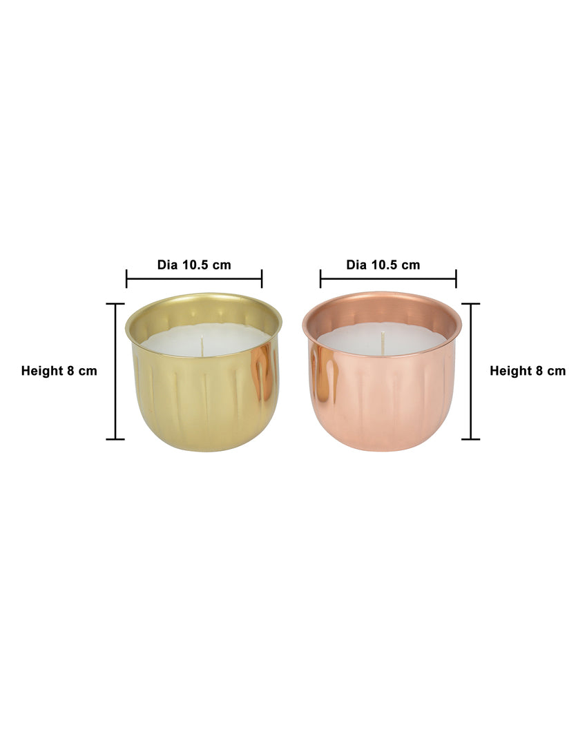 Midnight Magic Fragrant Metal Candle Jar Set | Pack of 2 | 10.2 x 7.6 cm / 4 x 3 inches