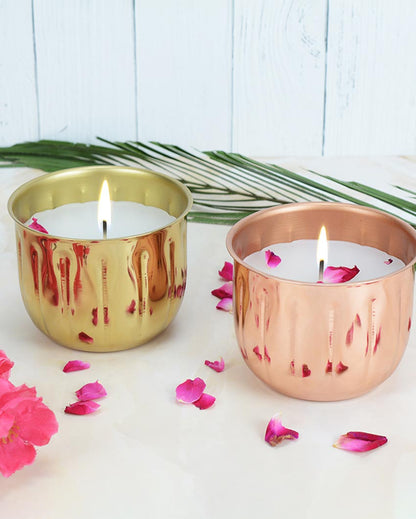 Midnight Magic Fragrant Metal Candle Jar Set | Pack of 2 | 10.2 x 7.6 cm / 4 x 3 inches