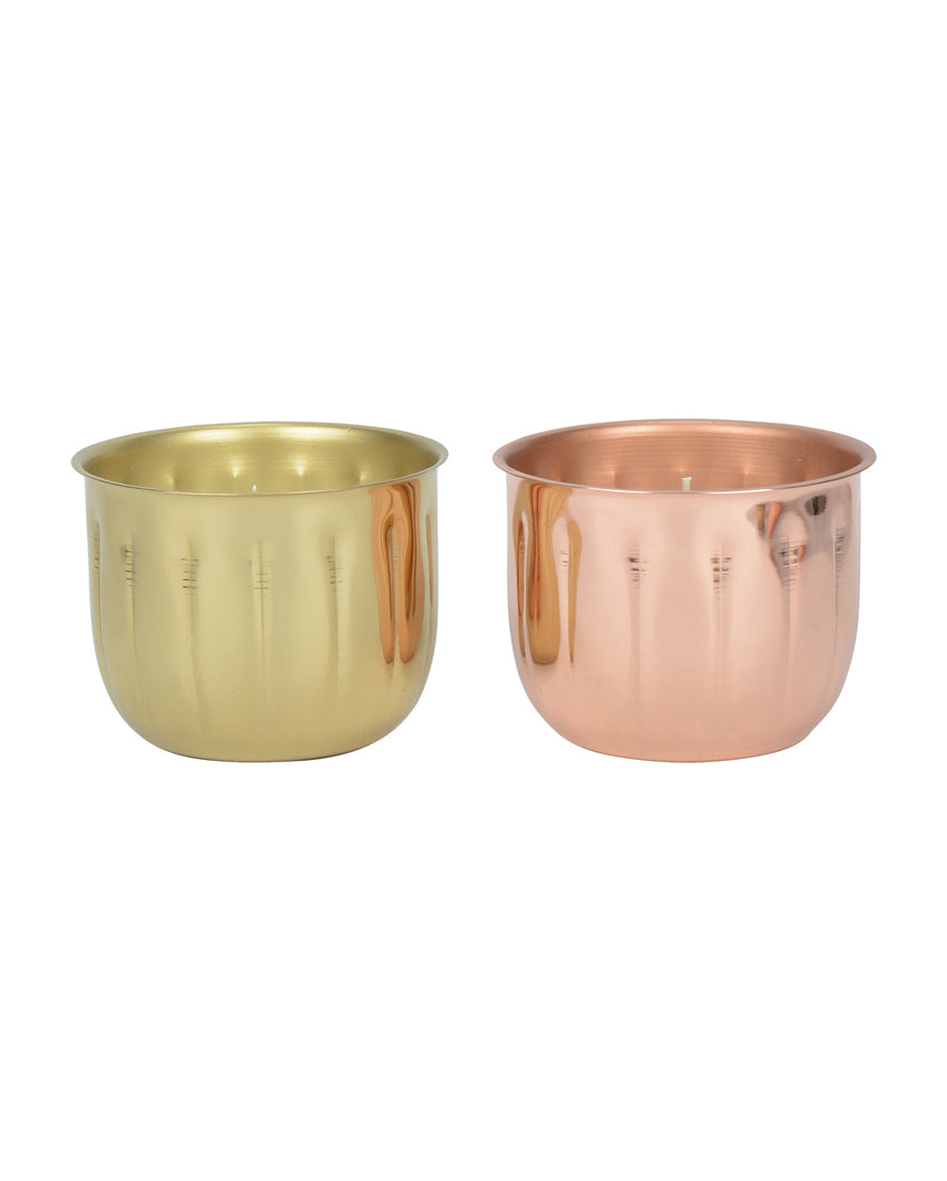 Midnight Magic Fragrant Metal Candle Jar Set | Pack of 2 | 10.2 x 7.6 cm / 4 x 3 inches