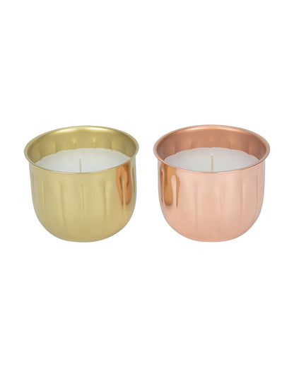 Midnight Magic Fragrant Metal Candle Jar Set | Pack of 2 | 10.2 x 7.6 cm / 4 x 3 inches