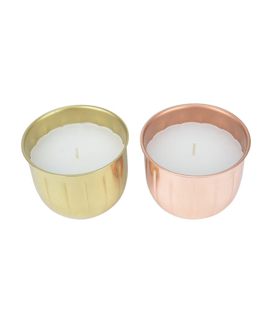 Midnight Magic Fragrant Metal Candle Jar Set | Pack of 2 | 10.2 x 7.6 cm / 4 x 3 inches