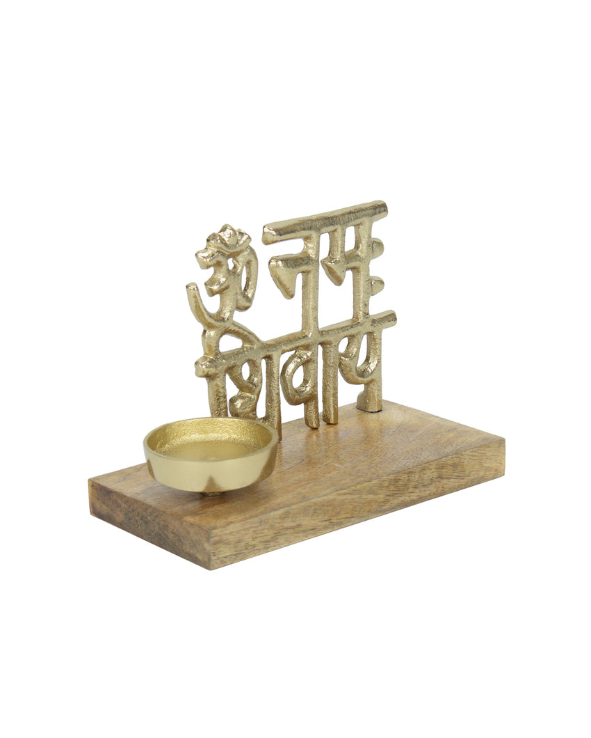 Om Spiritual Festive Candle Holder | 7 x 4 x 5 inches