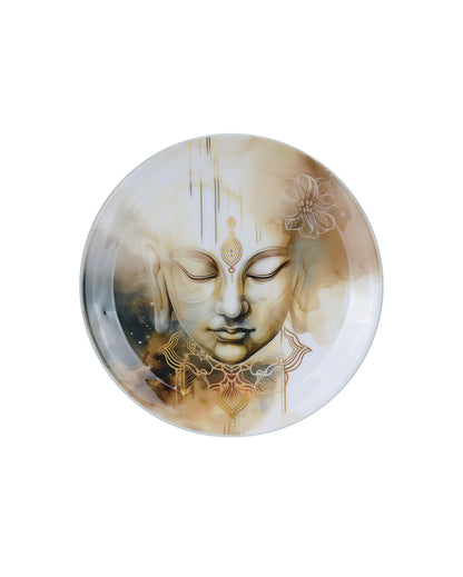 Buddha Themed Wall Decorative Plate Set | Pack of 3 | 10 x 10 inches