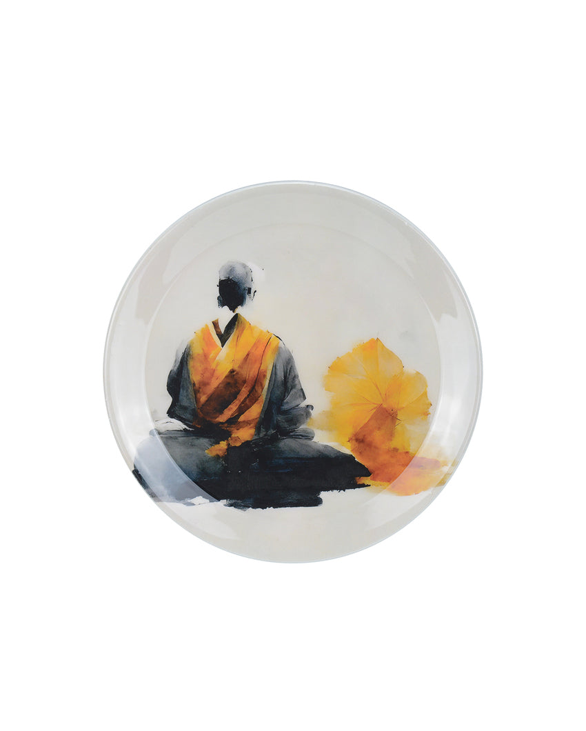 Buddha Themed Wall Decorative Plate Set | Pack of 3 | 10 x 10 inches