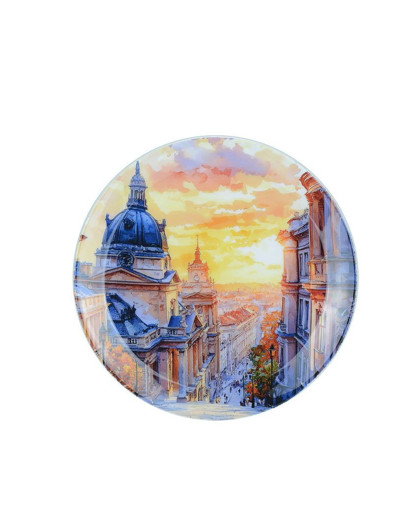 Modern Cities Wall Decorative Plate Set | Pack of 3 | 10 x 10 inches