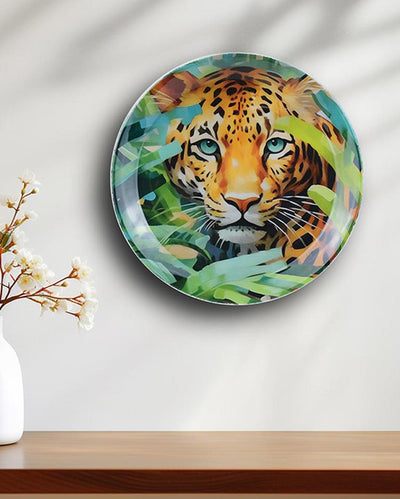 Royal Bengal Tiger Artistic Wall Decorative Plate | 10 x 10 inches