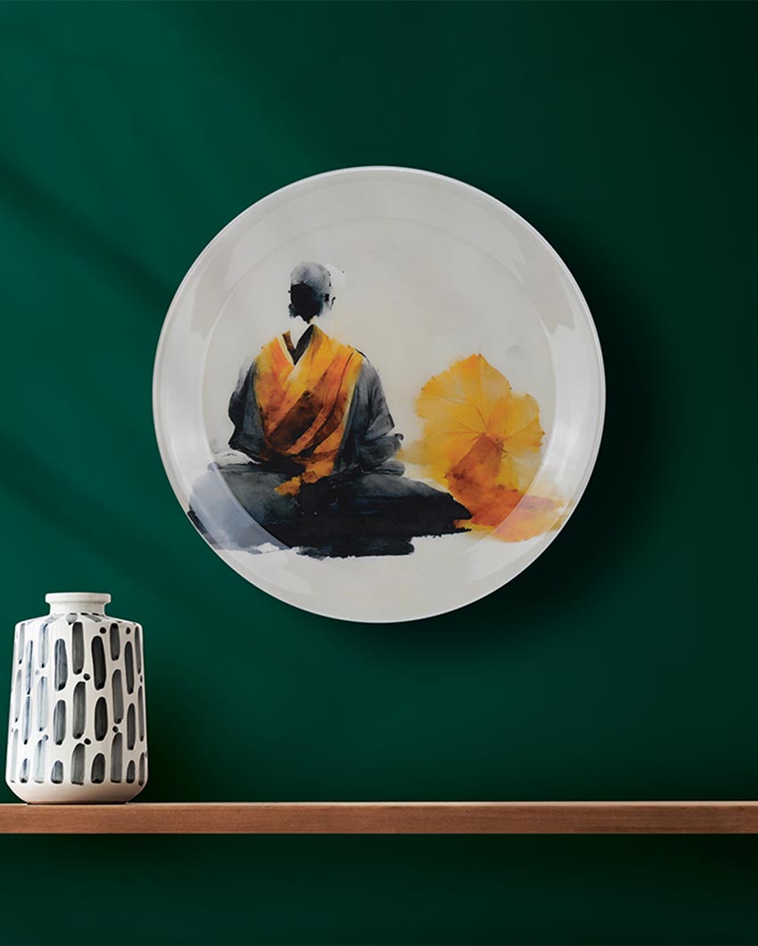 Meditator Buddha Wall Decorative Plate | 10 x 10 inches