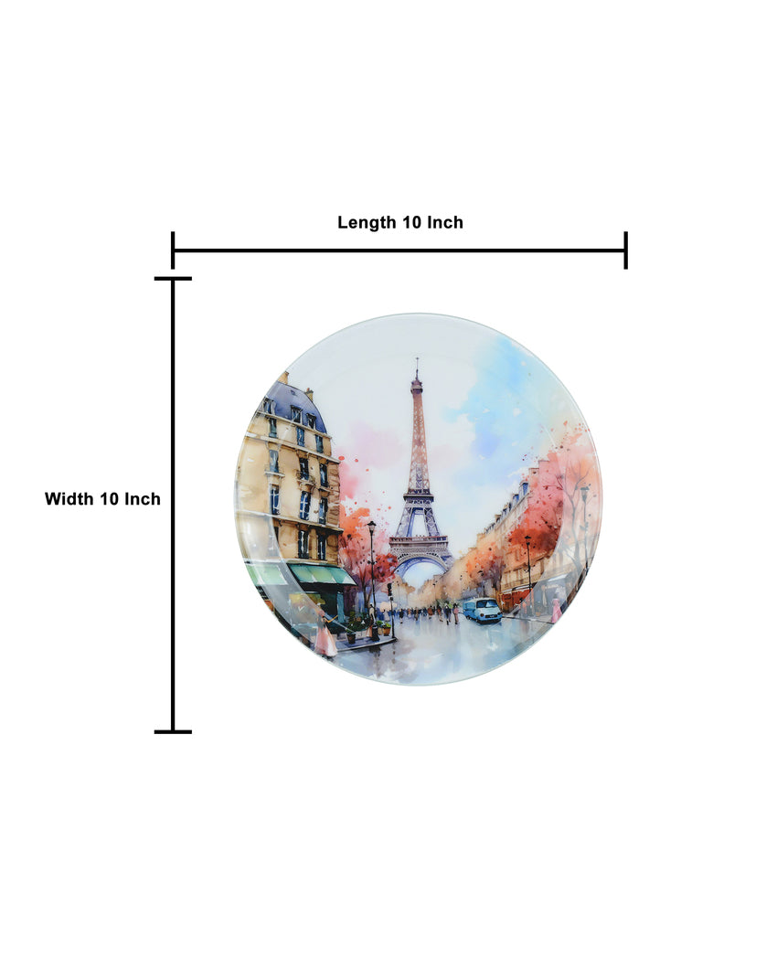 Gustave Eiffel's Tower Wall Decorative Plate | 10 x 10 inches