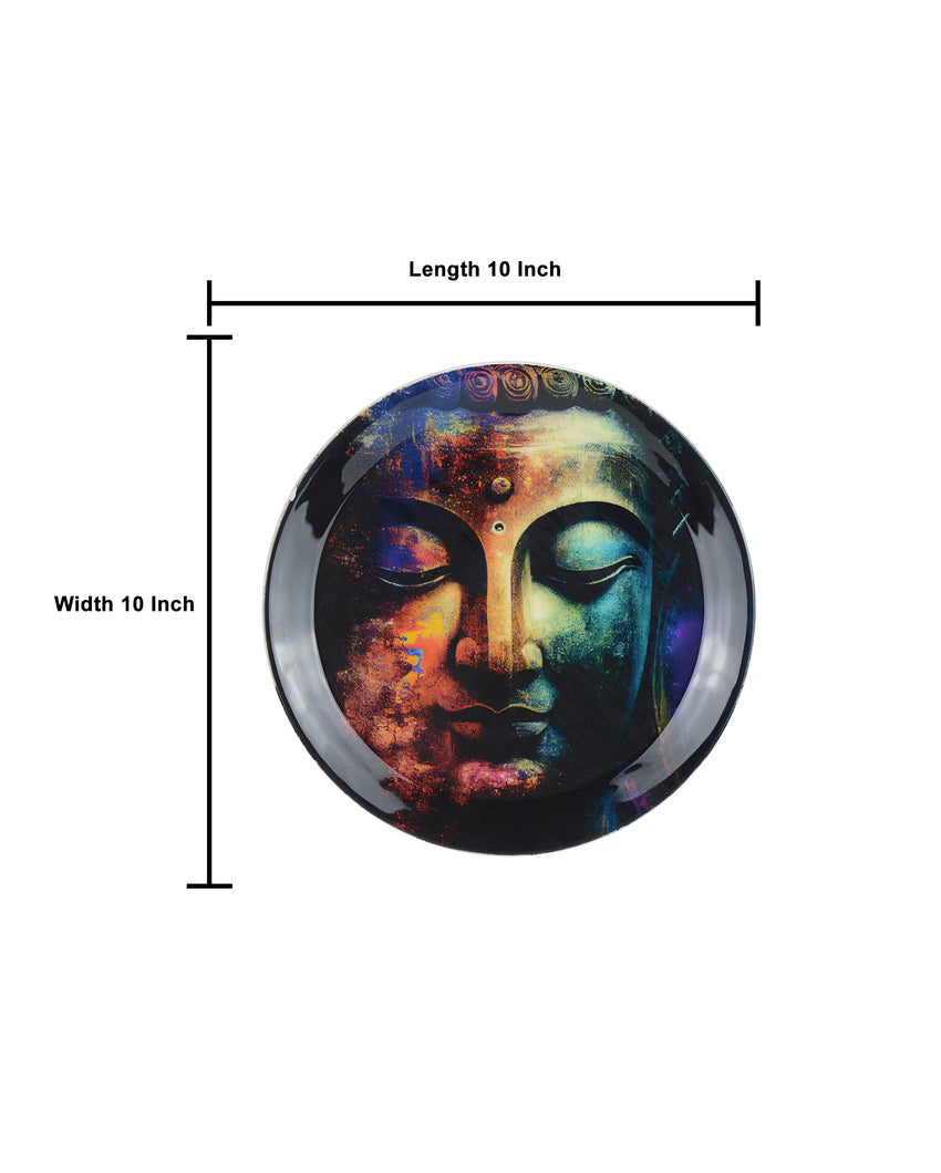 Mindfulness Buddha Wall Decorative Plate | 10 x 10 inches