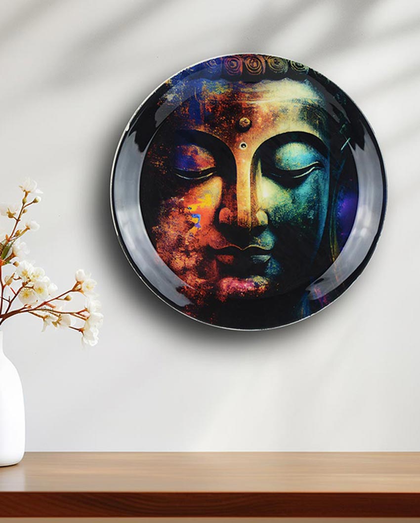 Mindfulness Buddha Wall Decorative Plate | 10 x 10 inches