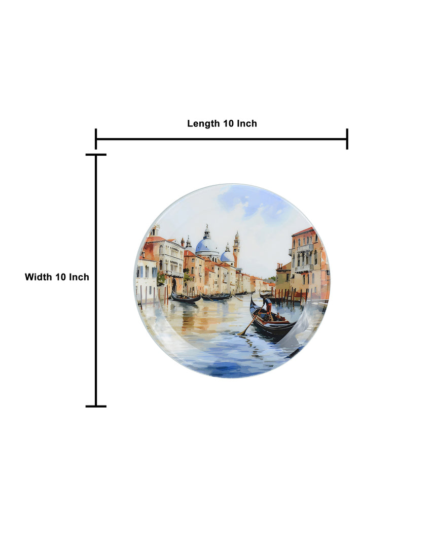 Floating City Venice Artistic Wall Decorative Plate | 10 x 10 inches