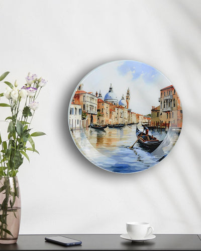 Floating City Venice Artistic Wall Decorative Plate | 10 x 10 inches