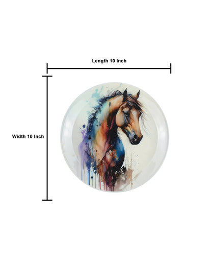 Stallion Horse Wall Decorative Plate | 10 x 10 inches