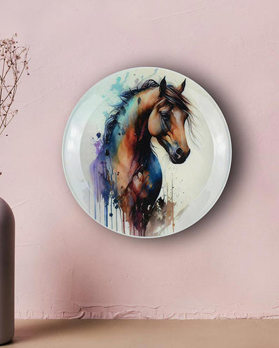 Stallion Horse Wall Decorative Plate | 10 x 10 inches