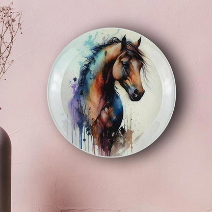 Stallion Horse Wall Decorative Plate | 10 x 10 inches