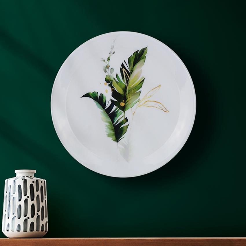 Harmony Leaves Wall Decorative Plate | 10 x 10 inches