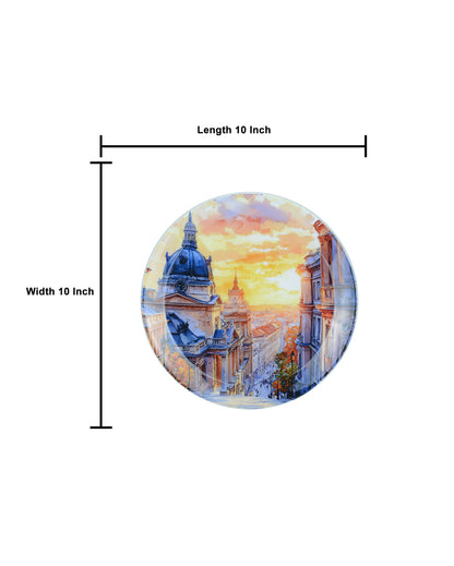 Munich City Scenic Wall Decorative Plate | 10 x 10 inches