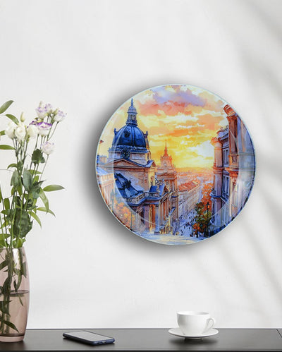 Munich City Scenic Wall Decorative Plate | 10 x 10 inches