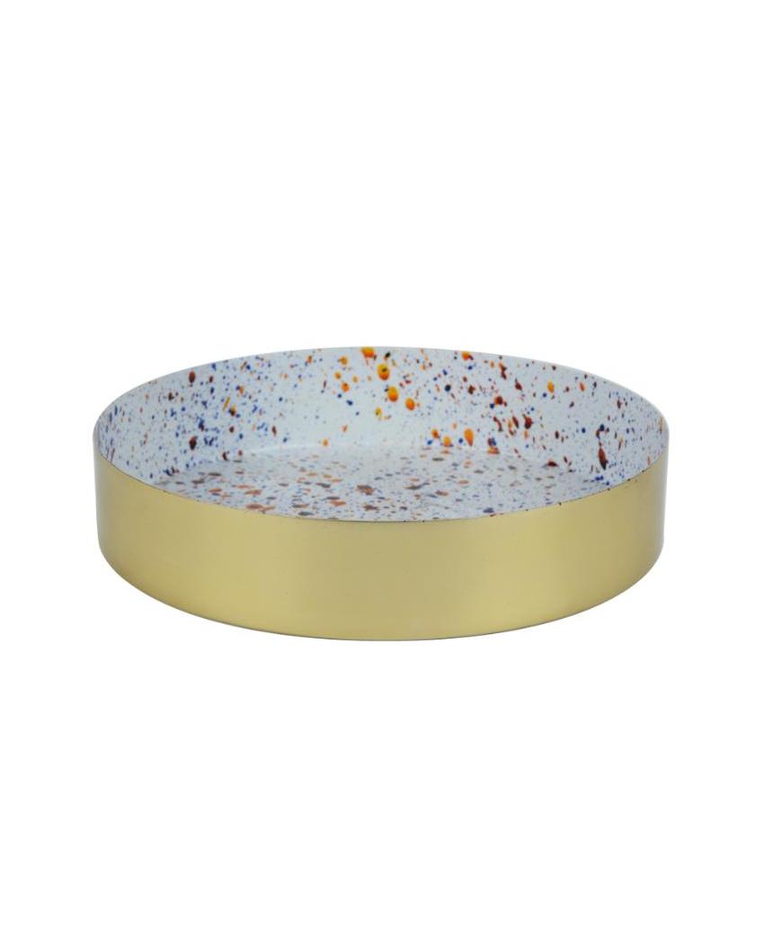 Delight Multicolor Round Serving Trays | Pack of 2