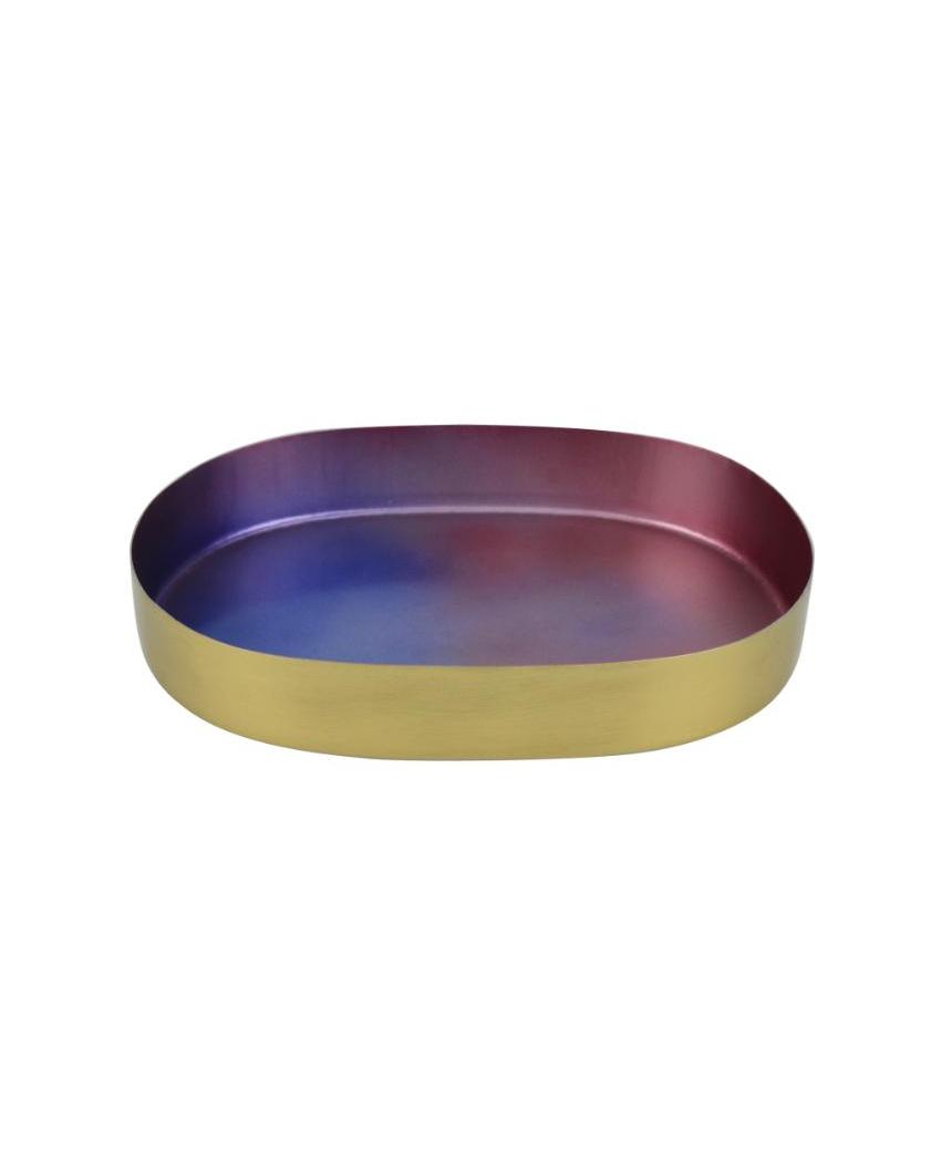 Elegant Round & Oval Gradient Serving Trays | Pack of 2