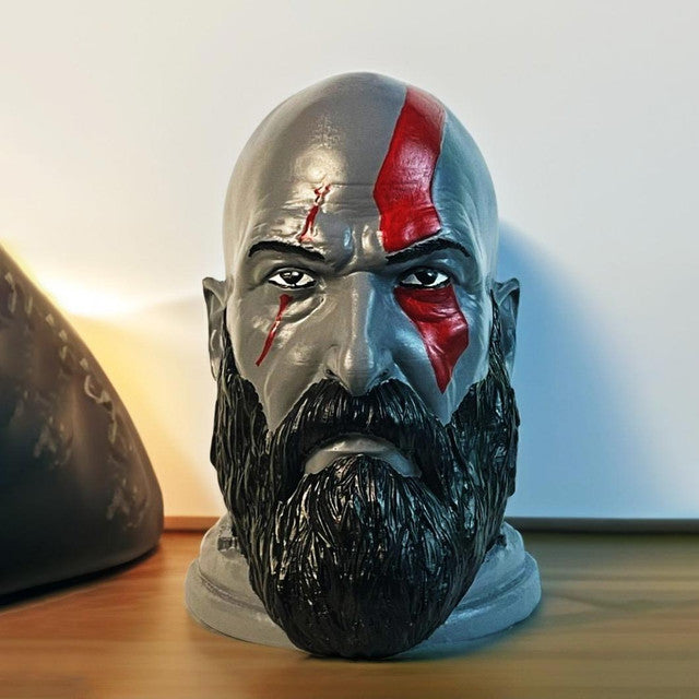 God Of War Kratos Face PLA Sculpture